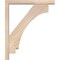 Ekena Millwork Imperial Block Smooth Bracket w/ Offset Brace, Douglas Fir, 3 1/2"W x 20"D x 24"H BKT0402X20X24IMP05SDF - alternate 3